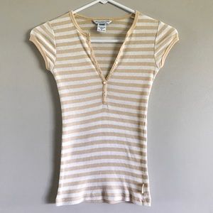 Abercrombie & Fitch Striped Button-Up Short Sleeve